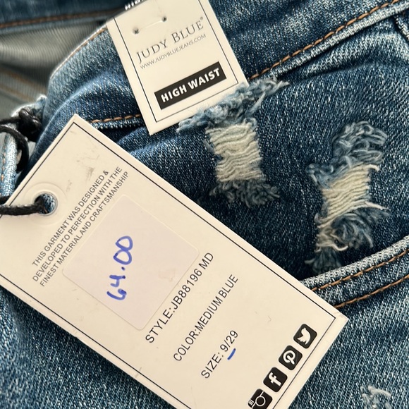 Judy Blue High Waist Boyfriend Fit Size 9/29 JB88196 NWT - Picture 2 of 9